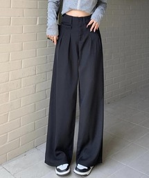 Mela | TUCK WIDE SLACKS(スラックス)