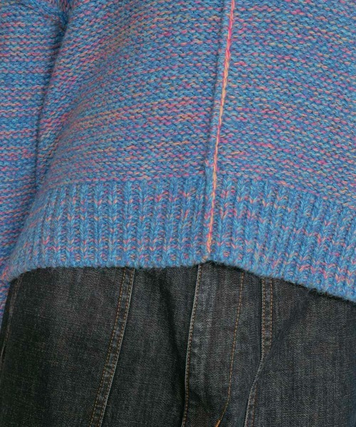 KBF（ケイビーエフ）の「カラーアウトリンキングMIXニット（ニット/セーター・レディース・ブラック系その他/ベージュ系その他/ブルー系その他・ONE）」の14枚目の写真