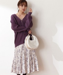 PROPORTION BODY DRESSING | ＜Ｅ＞レーストリミングフラワープリントマーメイドスカート / 1212227905(スカート)