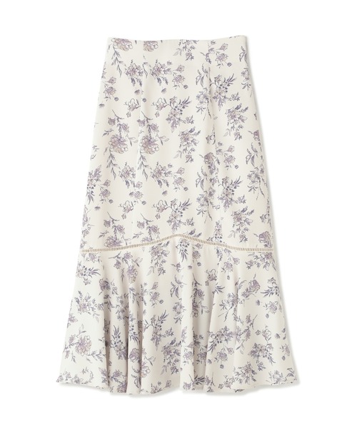 PROPORTION BODY DRESSING（プロポーションボディドレッシング）の「＜Ｅ＞レーストリミングフラワープリントマーメイドスカート / 1212227905（スカート・レディース・オフホワイト/ブルー系その他・MEDIUM/SMALL）」の10枚目の写真