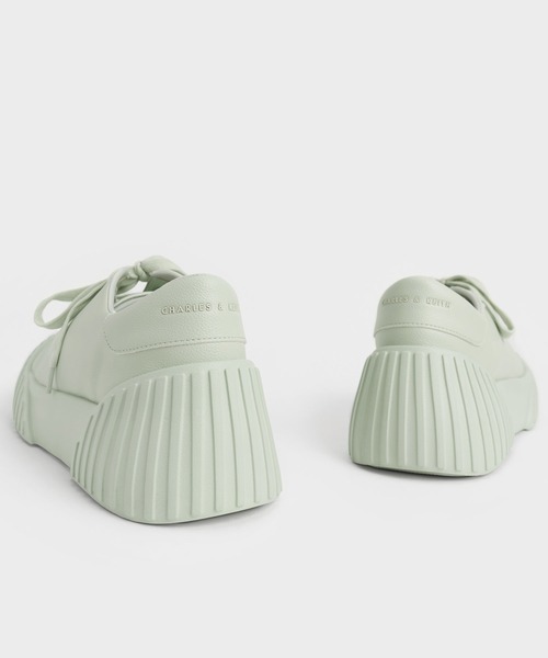 CHARLES & KEITH（チャールズ & キース）の「Adrian アドリアン チャンキーソールスニーカー（スニーカー・レディース・ライトグリーン/オフホワイト/ブラック・23cm/23.5cm/24.5cm/22.5cm/25cm）」の12枚目の写真