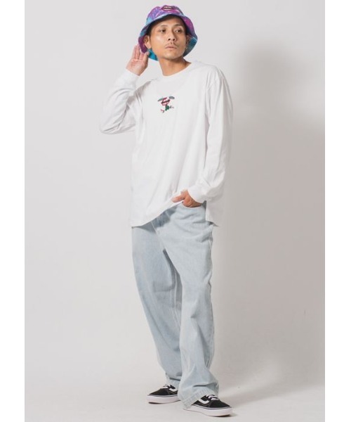 RE730(アールイーセブンサーティー)の「RE730 なみおくん スケボーロングスリーブTシャツ(Tシャツ/カットソー・メンズ・オフホワイト/ブラック・MEDIUM/LARGE/X-LARGE)」の5枚目の写真