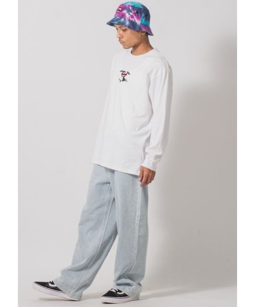 RE730(アールイーセブンサーティー)の「RE730 なみおくん スケボーロングスリーブTシャツ(Tシャツ/カットソー・メンズ・オフホワイト/ブラック・MEDIUM/LARGE/X-LARGE)」の6枚目の写真