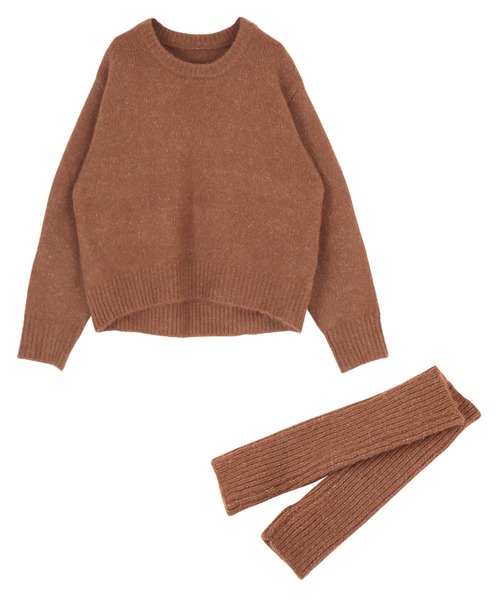 titivate（ティティベイト）の「ｱｰﾑｳｫｰﾏｰ付ﾆｯﾄﾌﾟﾙｵｰﾊﾞｰ（ニット/セーター・レディース・ベージュ/グレー/ブルー/ブラウン・M/S）」の17枚目の写真