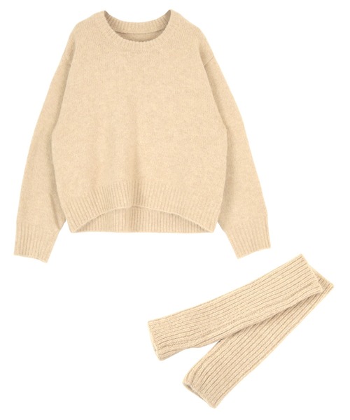 titivate（ティティベイト）の「ｱｰﾑｳｫｰﾏｰ付ﾆｯﾄﾌﾟﾙｵｰﾊﾞｰ（ニット/セーター・レディース・ベージュ/グレー/ブルー/ブラウン・M/S）」の20枚目の写真