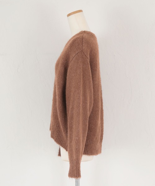 titivate（ティティベイト）の「ｱｰﾑｳｫｰﾏｰ付ﾆｯﾄﾌﾟﾙｵｰﾊﾞｰ（ニット/セーター・レディース・ベージュ/グレー/ブルー/ブラウン・M/S）」の13枚目の写真