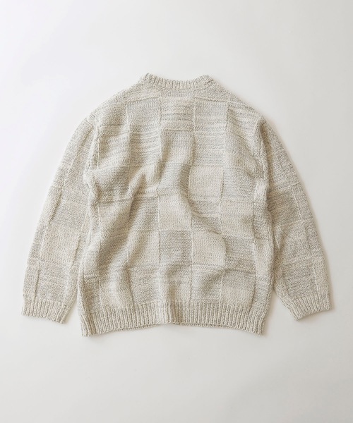 NUMBER (N)INE(ナンバーナイン)の「WOOL MIX PLAID CREWNECK KNIT CARDIGAN(カーディガン/ボレロ・メンズ・レッド/アイボリー/ブラック・2/3/4)」の13枚目の写真
