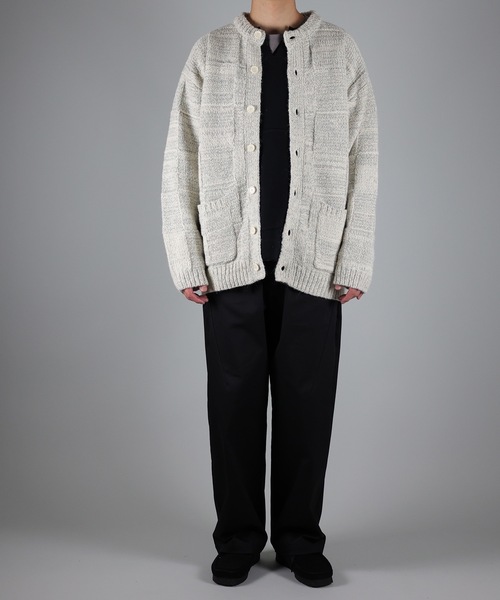 NUMBER (N)INE(ナンバーナイン)の「WOOL MIX PLAID CREWNECK KNIT CARDIGAN(カーディガン/ボレロ・メンズ・レッド/アイボリー/ブラック・2/3/4)」の18枚目の写真