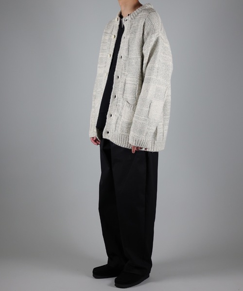 NUMBER (N)INE(ナンバーナイン)の「WOOL MIX PLAID CREWNECK KNIT CARDIGAN(カーディガン/ボレロ・メンズ・レッド/アイボリー/ブラック・2/3/4)」の19枚目の写真