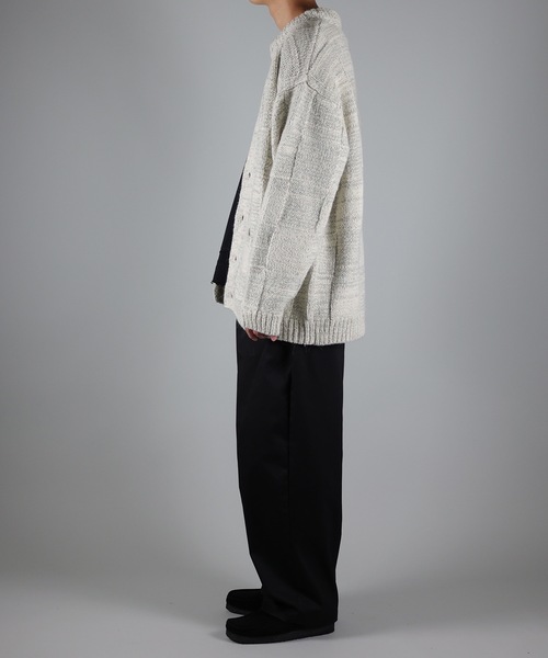 NUMBER (N)INE(ナンバーナイン)の「WOOL MIX PLAID CREWNECK KNIT CARDIGAN(カーディガン/ボレロ・メンズ・レッド/アイボリー/ブラック・2/3/4)」の20枚目の写真