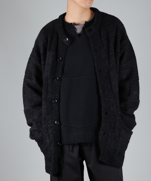 NUMBER (N)INE(ナンバーナイン)の「WOOL MIX PLAID CREWNECK KNIT CARDIGAN(カーディガン/ボレロ・メンズ・レッド/アイボリー/ブラック・2/3/4)」の21枚目の写真