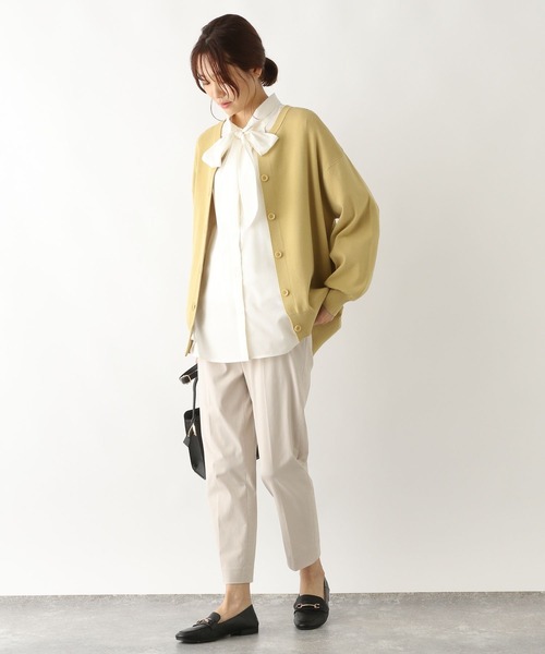 GLOBAL WORK（グローバルワーク）の「マルチWAYボウタイブラウス/123312（シャツ/ブラウス・レディース・ホワイト/ワンウォッシュ/ベージュ系その他・FREE）」の5枚目の写真