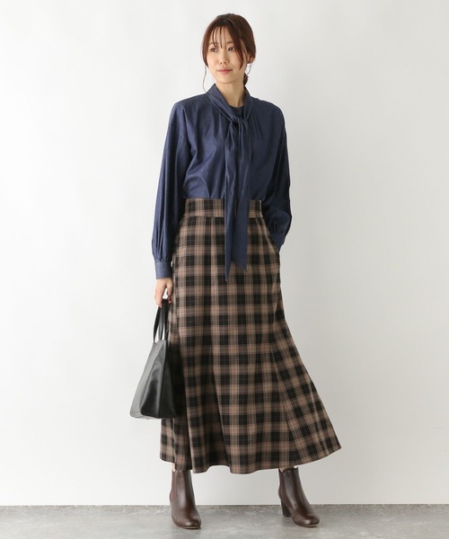 GLOBAL WORK（グローバルワーク）の「マルチWAYボウタイブラウス/123312（シャツ/ブラウス・レディース・ホワイト/ワンウォッシュ/ベージュ系その他・FREE）」の17枚目の写真