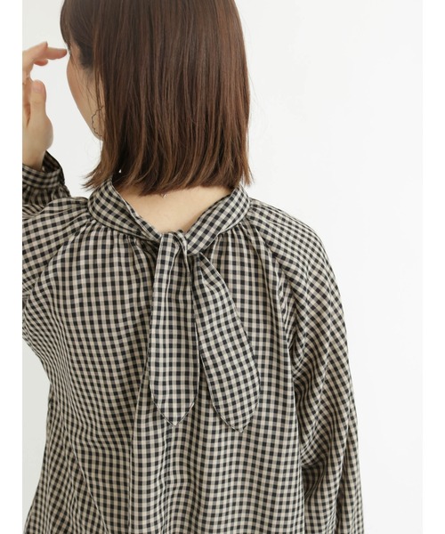 Samansa Mos2 blue（サマンサモスモスブルー）の「ギンガム