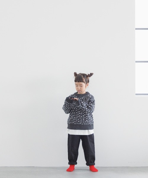 LOWRYS FARM（ローリーズファーム）の「ランダムドットニットプルオーバー　168989（ニット/セーター・キッズ・グレー/グリーン/ブルー・110cm/120cm/130cm/140cm/150cm）」の21枚目の写真