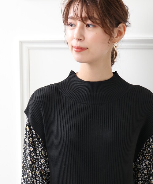 DRESKIP（ドレスキップ）の「◆ニットベストドッキングワンピース（ワンピース・レディース・ブラウン系その他/ブラック系/ブラック・03/02）」の7枚目の写真
