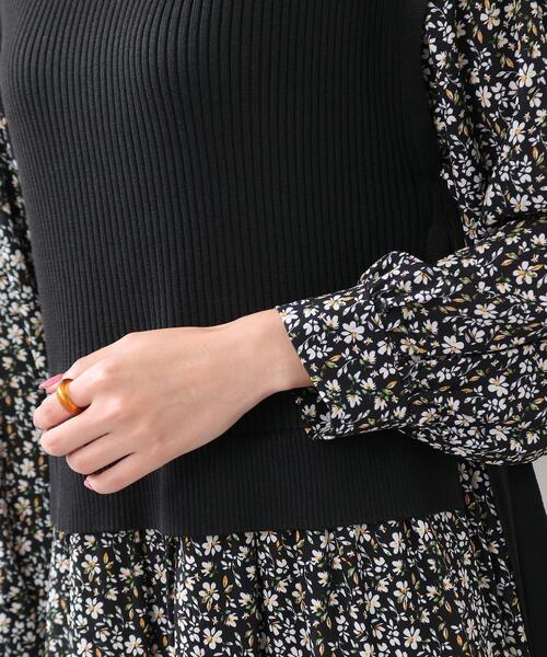 DRESKIP（ドレスキップ）の「◆ニットベストドッキングワンピース（ワンピース・レディース・ブラウン系その他/ブラック系/ブラック・03/02）」の9枚目の写真