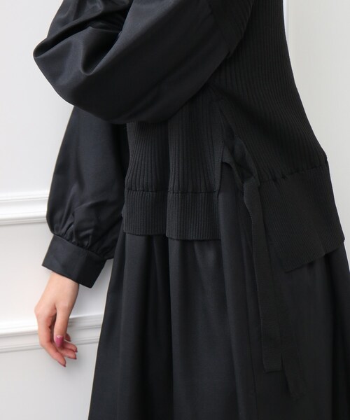 DRESKIP（ドレスキップ）の「◆ニットベストドッキングワンピース（ワンピース・レディース・ブラウン系その他/ブラック系/ブラック・03/02）」の14枚目の写真