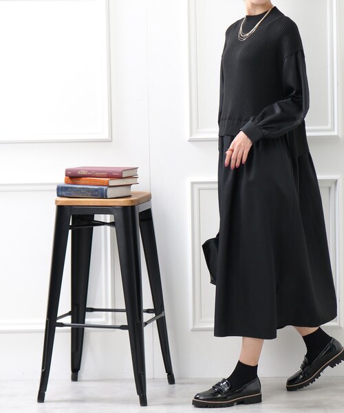 DRESKIP（ドレスキップ）の「◆ニットベストドッキングワンピース（ワンピース・レディース・ブラウン系その他/ブラック系/ブラック・03/02）」の15枚目の写真