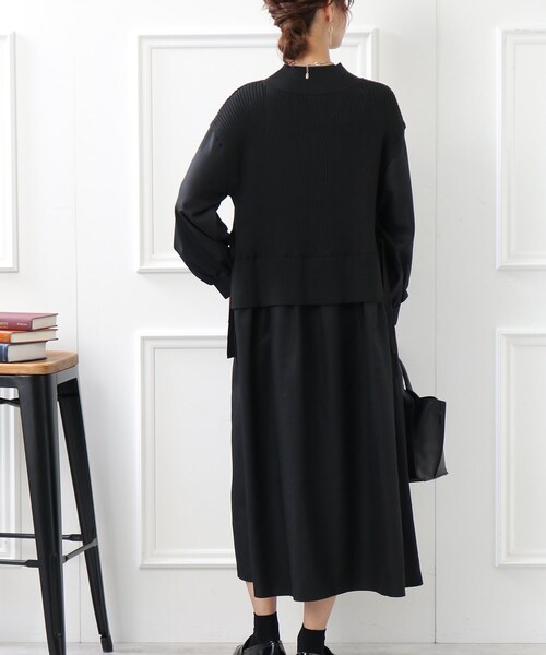 DRESKIP（ドレスキップ）の「◆ニットベストドッキングワンピース（ワンピース・レディース・ブラウン系その他/ブラック系/ブラック・03/02）」の16枚目の写真