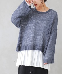 osharewalker | 『メッシュ編みモヘヤタッチニット』(ニット/セーター)