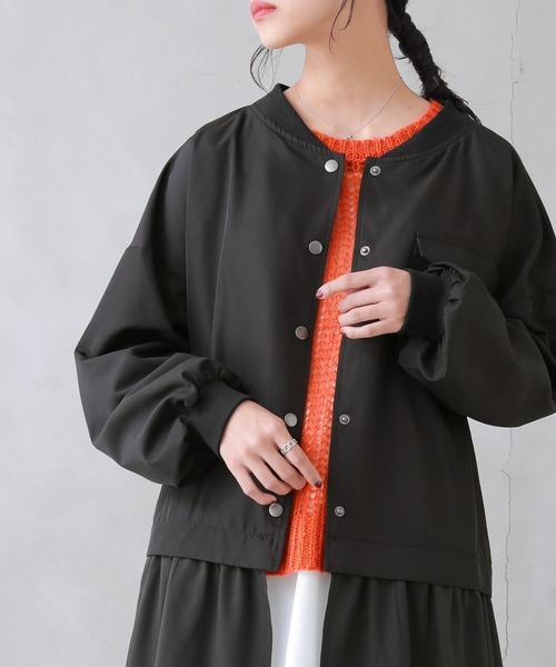 osharewalker（オシャレウォーカー）の「【廃盤】『メッシュ編みモヘヤタッチニット』（ニット/セーター・レディース・オレンジ/ネイビー・FREE）」の21枚目の写真