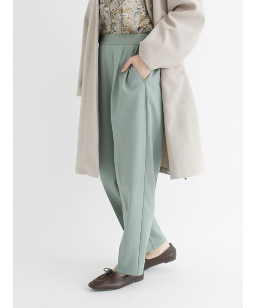 Samansa Mos2 blue(サマンサモスモスブルー)の「【吸湿発熱】マルチスタイルテーパードパンツ(その他パンツ・レディース・ブラウン/イエロー/ミント/チャコール/オフホワイト/ライトベージュ/ブラック・SMALL/LARGE/MEDIUM)」の7枚目の写真