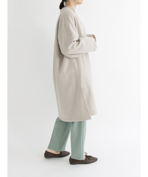 Samansa Mos2 blue(サマンサモスモスブルー)の「【吸湿発熱】マルチスタイルテーパードパンツ(その他パンツ・レディース・ブラウン/イエロー/ミント/チャコール/オフホワイト/ライトベージュ/ブラック・SMALL/LARGE/MEDIUM)」の9枚目の写真