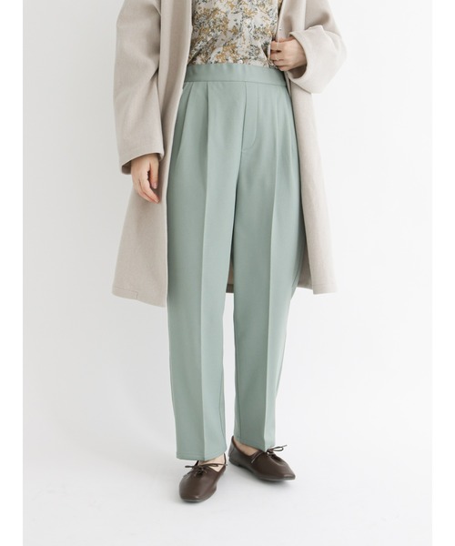 Samansa Mos2 blue(サマンサモスモスブルー)の「【吸湿発熱】マルチスタイルテーパードパンツ(その他パンツ・レディース・ブラウン/イエロー/ミント/チャコール/オフホワイト/ライトベージュ/ブラック・SMALL/LARGE/MEDIUM)」の10枚目の写真