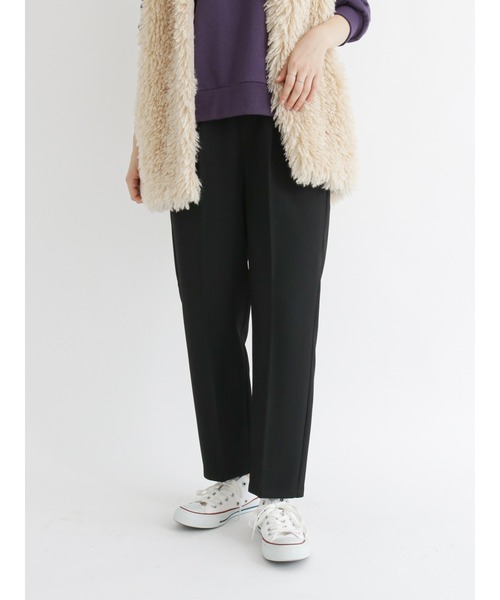 Samansa Mos2 blue(サマンサモスモスブルー)の「【吸湿発熱】マルチスタイルテーパードパンツ(その他パンツ・レディース・ブラウン/イエロー/ミント/チャコール/オフホワイト/ライトベージュ/ブラック・SMALL/LARGE/MEDIUM)」の15枚目の写真