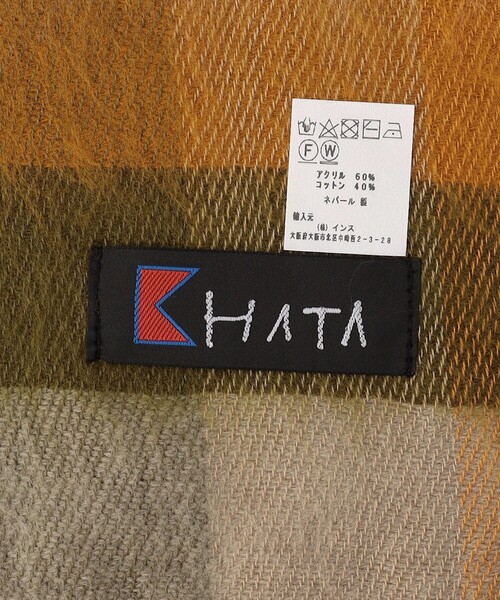 KHATA(カタ)の「KHATA/カタ チェックストール/14(マフラー・メンズ・その他9・フリ-)」の3枚目の写真
