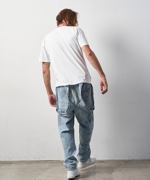 STUD MUFFIN(スタッドマフィン)の「mt8093-5.6ozコットン天竺LAフォームプリント-サガラパッチSSTシャツ(Tシャツ/カットソー・メンズ・ホワイト/ブラック/アッシュ・2/4/3)」の13枚目の写真