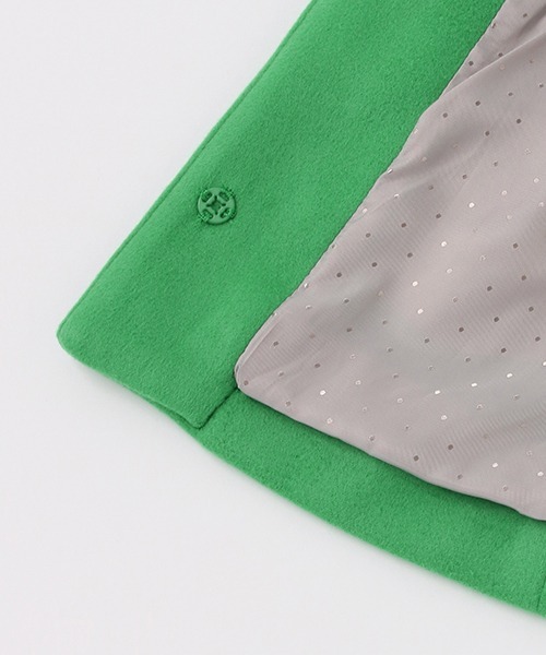 kladskap（クレードスコープ）の「ネコ釦ウールライクコート（ダウンジャケット/コート・キッズ・グリーン・100cm/90cm/120cm/110cm）」の12枚目の写真