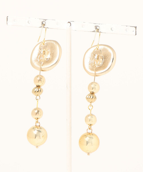 tone(トーン)の「【Astyle】サークルゴールドステンレスピアス(MA)(ピアス(両耳用)・レディース・ゴールド・FREE)」の3枚目の写真