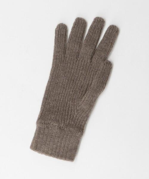 Johnstons of Elgin（ジョンストンズオブエルガン）の「＜JOHNSTONS×green label relaxing＞ウールカシミヤ リブ グローブ（手袋・メンズ・ブラック/ブラウン/ライトグレー・FREE）」の8枚目の写真