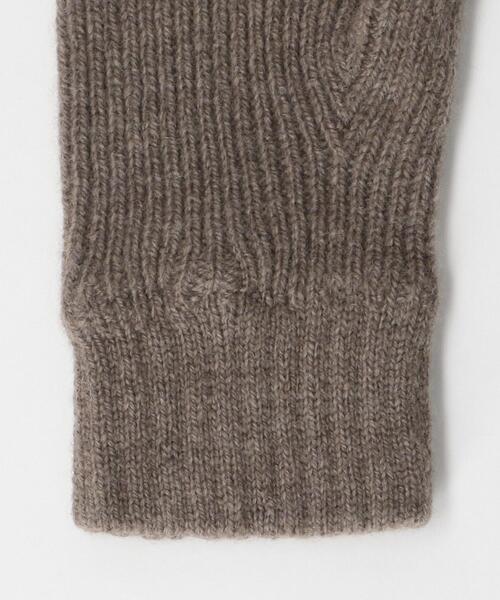 Johnstons of Elgin（ジョンストンズオブエルガン）の「＜JOHNSTONS×green label relaxing＞ウールカシミヤ リブ グローブ（手袋・メンズ・ブラック/ブラウン/ライトグレー・FREE）」の10枚目の写真