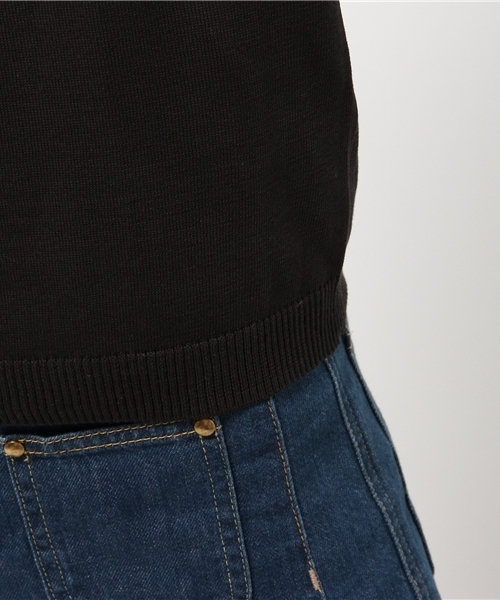 BELLA FREUD（ベラ・フルード）の「Bella Freud　『GIRLIE GIRLIE』 半袖ニット（ニット/セーター・レディース・ダークブルー/ブラック・SMALL/MEDIUM）」の13枚目の写真