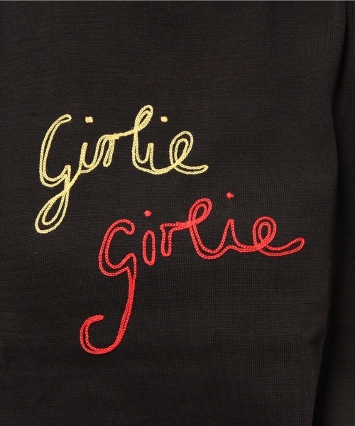 BELLA FREUD（ベラ・フルード）の「Bella Freud　『GIRLIE GIRLIE』 半袖ニット（ニット/セーター・レディース・ダークブルー/ブラック・SMALL/MEDIUM）」の12枚目の写真