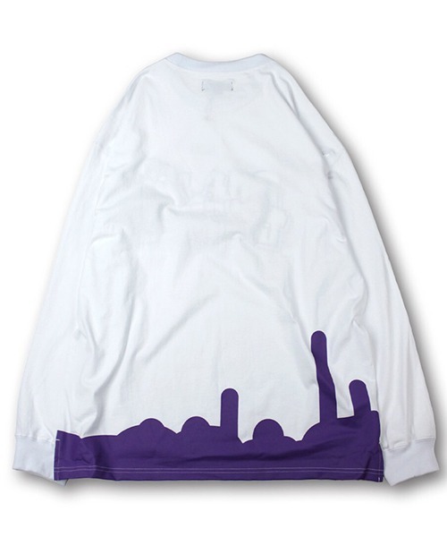 GALFY(ガルフィー)の「【GALFY/ガルフィー】わんわん落書きロングスリーブTシャツ(Tシャツ/カットソー・メンズ・ホワイト系その他/ブラック系その他/パープル系その他・L/XL)」の5枚目の写真