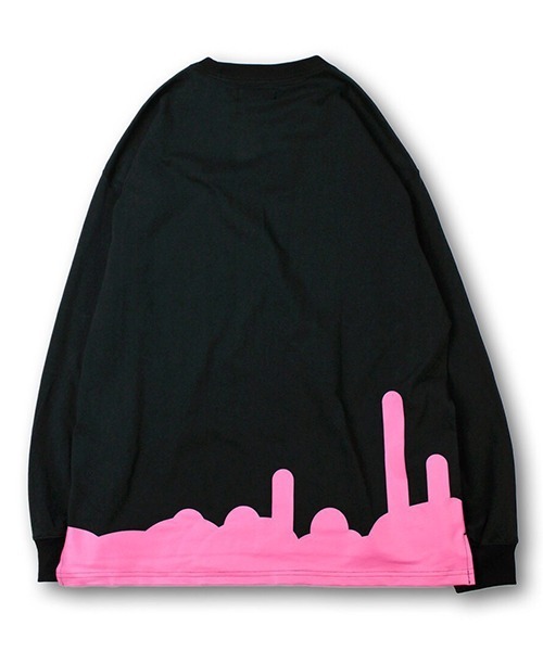 GALFY(ガルフィー)の「【GALFY/ガルフィー】わんわん落書きロングスリーブTシャツ(Tシャツ/カットソー・メンズ・ホワイト系その他/ブラック系その他/パープル系その他・L/XL)」の7枚目の写真