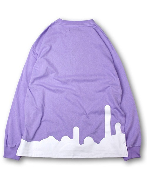 GALFY(ガルフィー)の「【GALFY/ガルフィー】わんわん落書きロングスリーブTシャツ(Tシャツ/カットソー・メンズ・ホワイト系その他/ブラック系その他/パープル系その他・L/XL)」の9枚目の写真