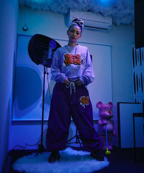 GALFY(ガルフィー)の「【GALFY/ガルフィー】わんわん落書きロングスリーブTシャツ(Tシャツ/カットソー・メンズ・ホワイト系その他/ブラック系その他/パープル系その他・L/XL)」の16枚目の写真