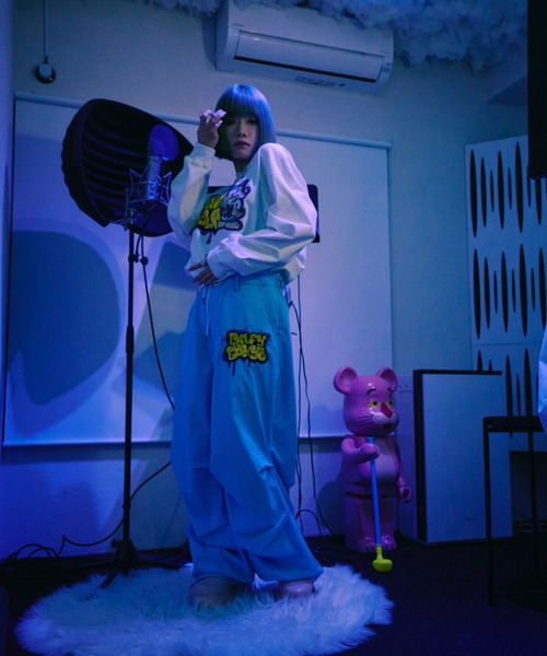 GALFY(ガルフィー)の「【GALFY/ガルフィー】わんわん落書きロングスリーブTシャツ(Tシャツ/カットソー・メンズ・ホワイト系その他/ブラック系その他/パープル系その他・L/XL)」の12枚目の写真