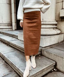 esutoreja | Fake Leather long skit(スカート)