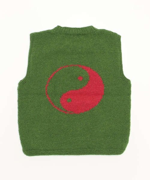 MacMahon Knitting Mills】マクマホーン 別注 Vest Yin&Yang-Green