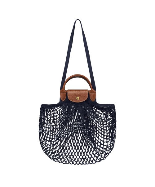 LONGCHAMP（ロンシャン）の「Le Pliage Filet ショルダーバッグ M（ショルダーバッグ・レディース・グリーン/ホワイト/レッド/ピンク/イエロー/オレンジ/ネイビー/ベビーピンク/ブラック・FREE）」の4枚目の写真