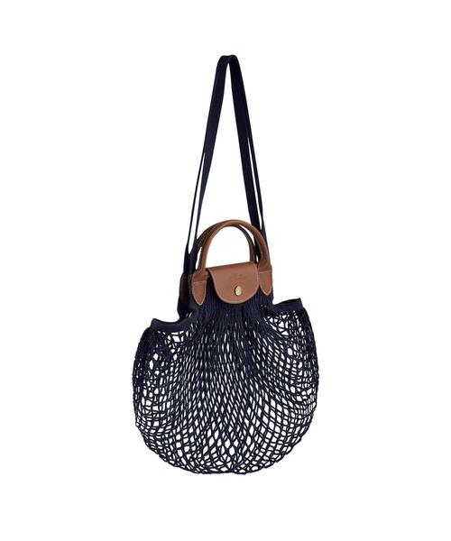 美品ロンシャンLe Pliage Filet ショルダーバッグM LONGCHAMP（ロンシャン）の「Le Pliage Filet ショルダーバッグ