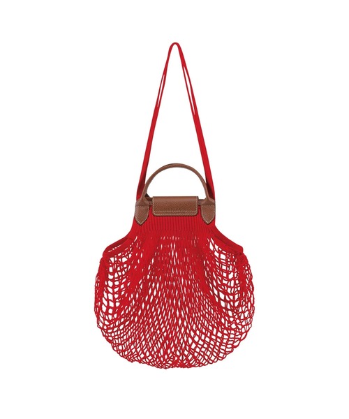 美品ロンシャンLe Pliage Filet ショルダーバッグM LONGCHAMP（ロンシャン）の「Le Pliage Filet ショルダーバッグ