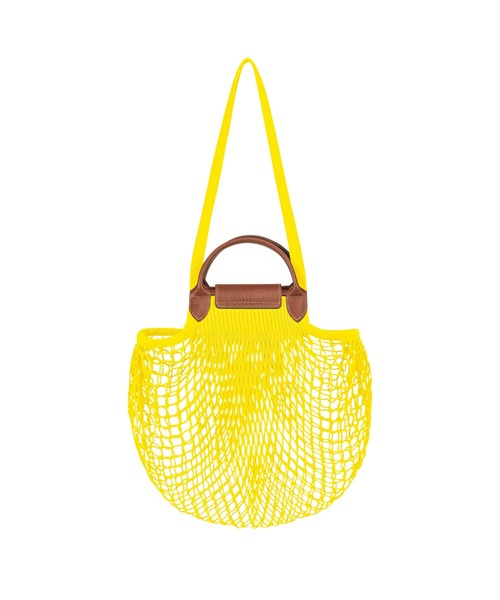 LONGCHAMP（ロンシャン）の「Le Pliage Filet ショルダーバッグ M（ショルダーバッグ・レディース・グリーン/ホワイト/レッド/ピンク/イエロー/オレンジ/ネイビー/ベビーピンク/ブラック・FREE）」の11枚目の写真