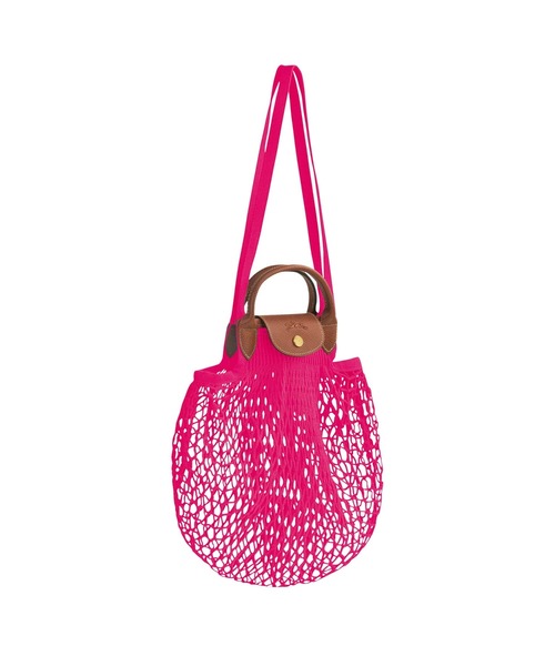 美品ロンシャンLe Pliage Filet ショルダーバッグM LONGCHAMP（ロンシャン）の「Le Pliage Filet ショルダーバッグ